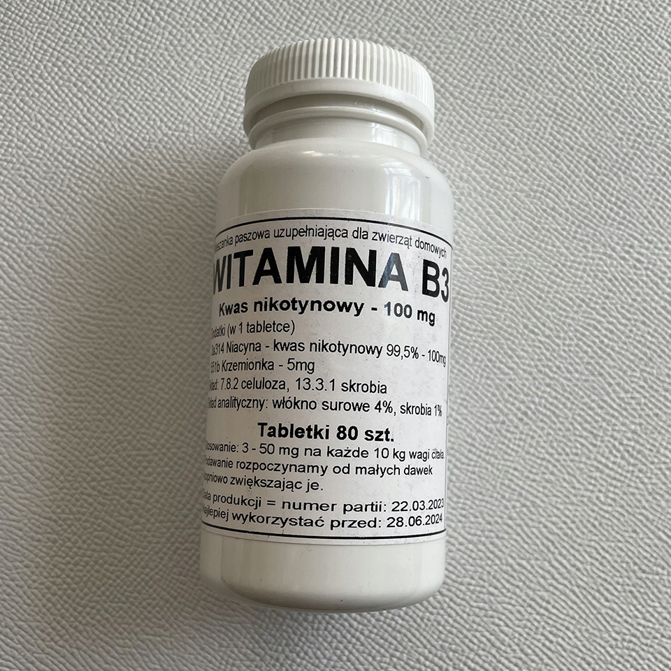 

Witamina B3 Niacyna Podkowa
