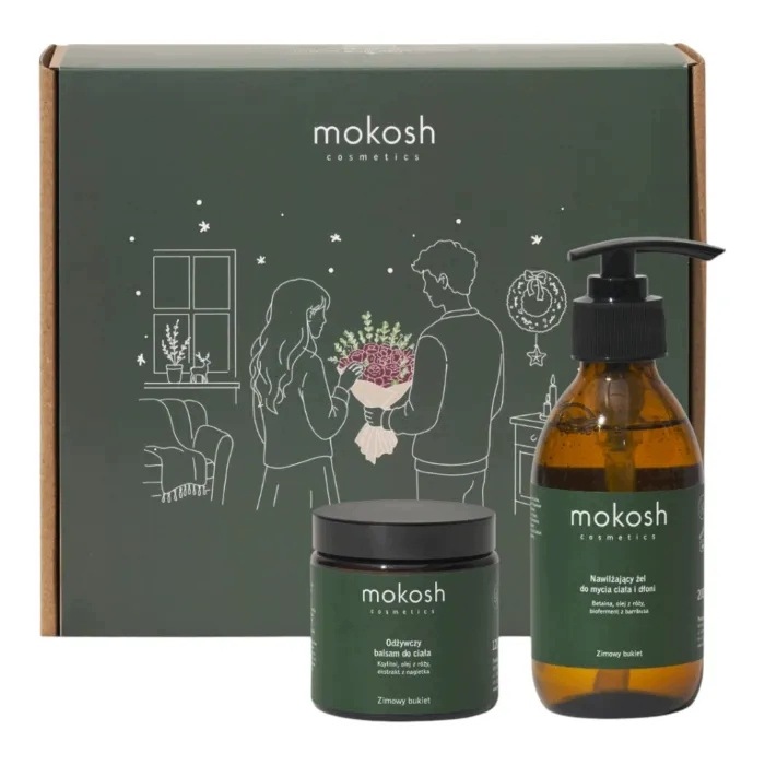 Mokosh Zestaw Bliskość Zimowy Bukiet Żel do ciała 200ml Balsam 120ml