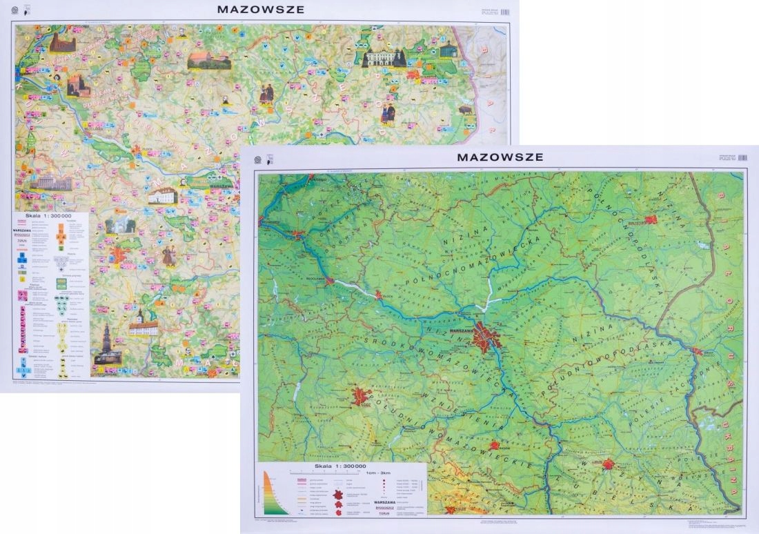 Mazowsze Mapa Ścienna Geograficzna Nowa Era