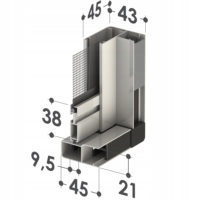 MOSKITIERA ZWIJANA PIONOWA ROLOWANA 126x116CM BIAŁA WIND 45 Kod producenta Wind 45