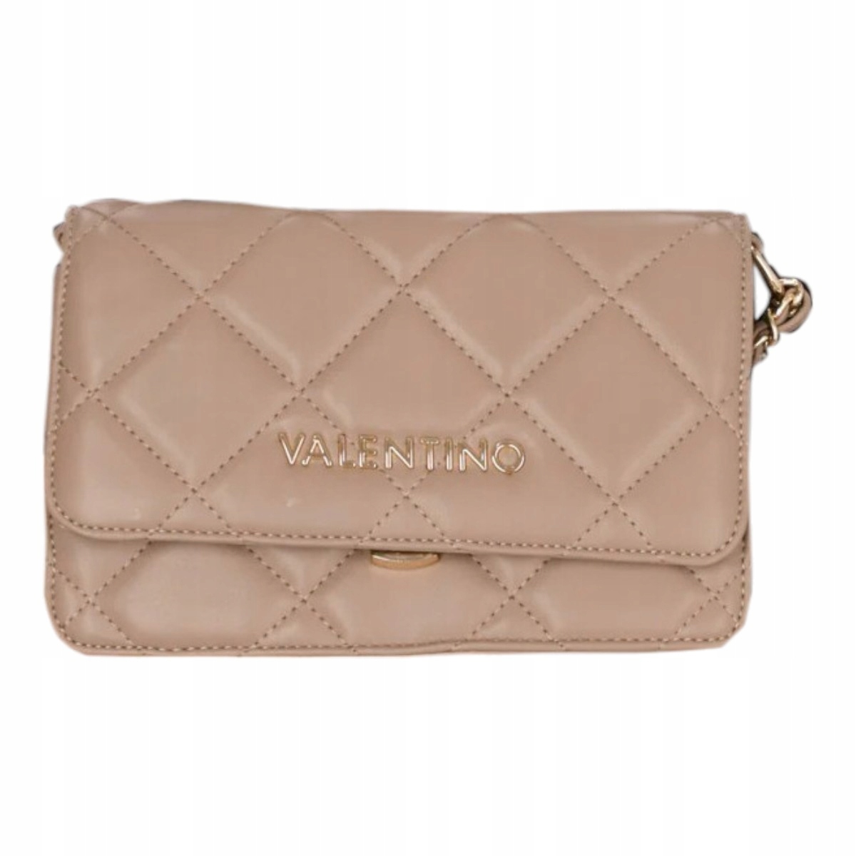Valentino Dámská Kabelka Ocarina Flap Bag Tmavě Béžová