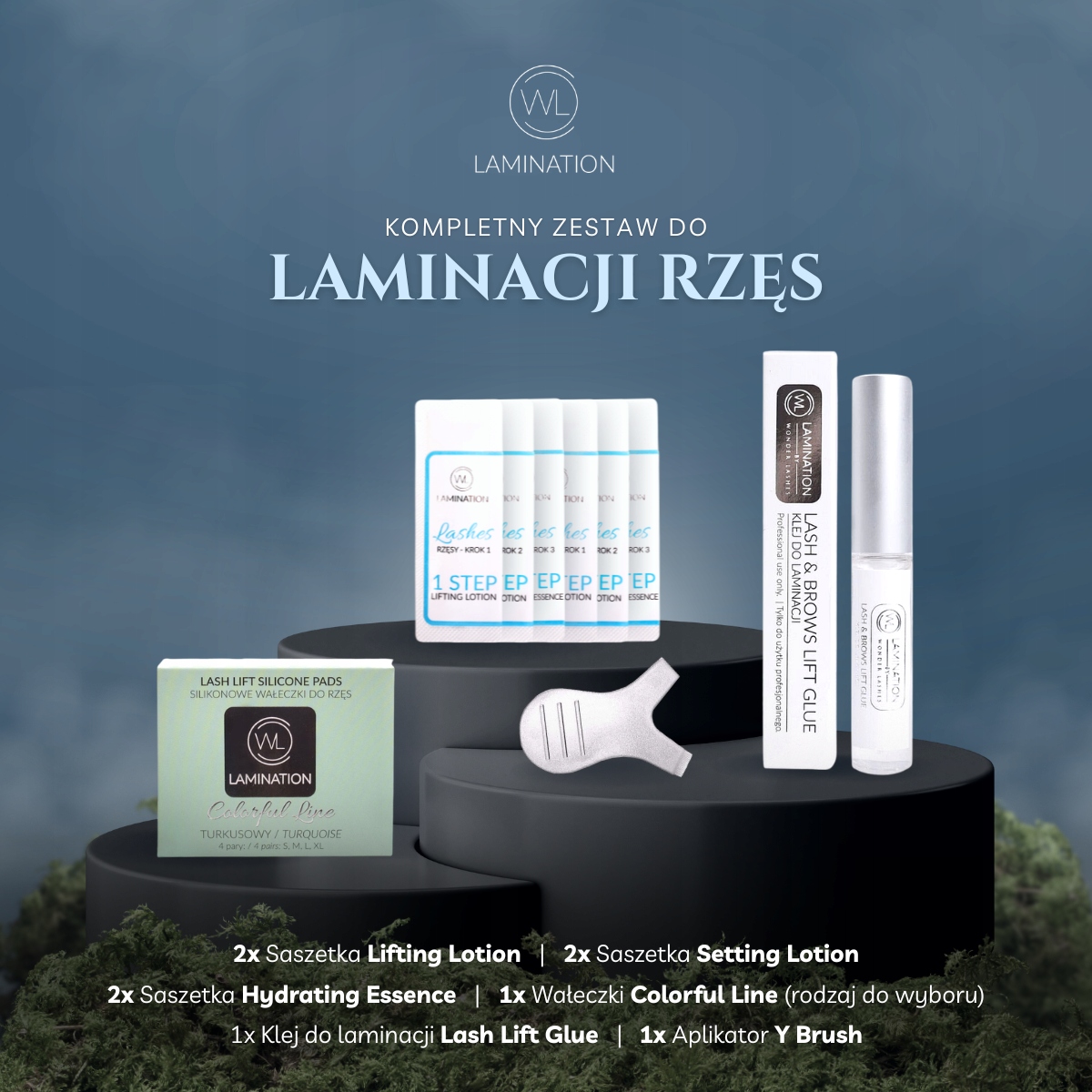 Zestaw WL Lash Lamination - różowe curved Marka Wonder Lashes