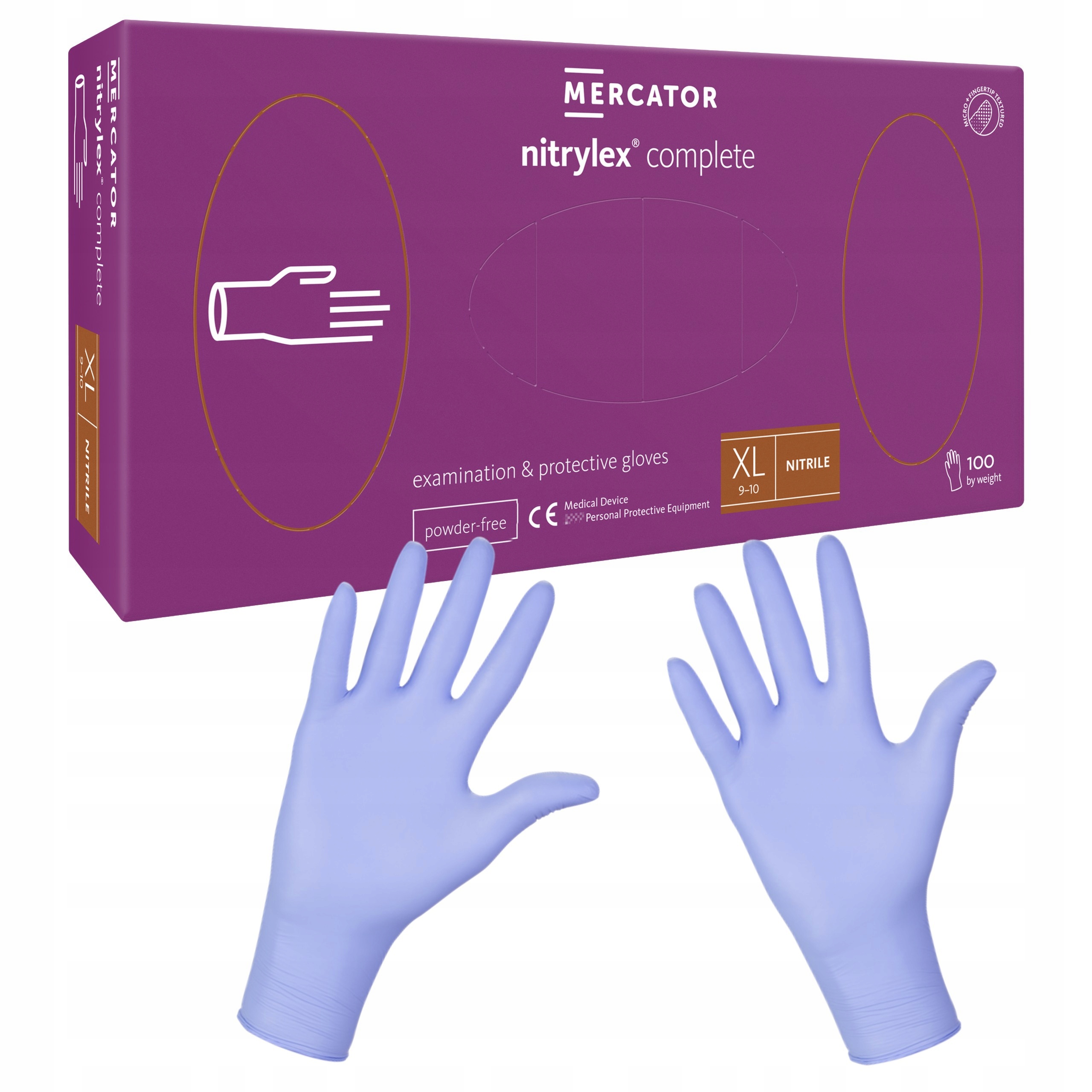 

Rękawiczki jednorazowe nitryl Complete XL 100szt