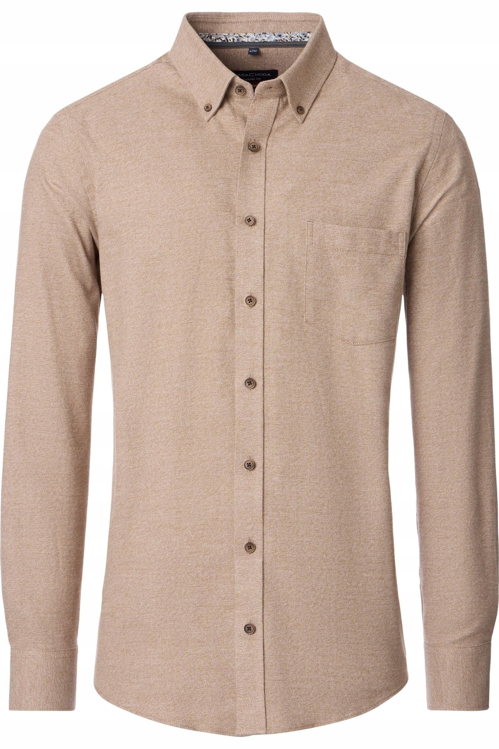 Casa Moda Velká Flanelová Košile Béžová, Velké Velikosti, 4XL