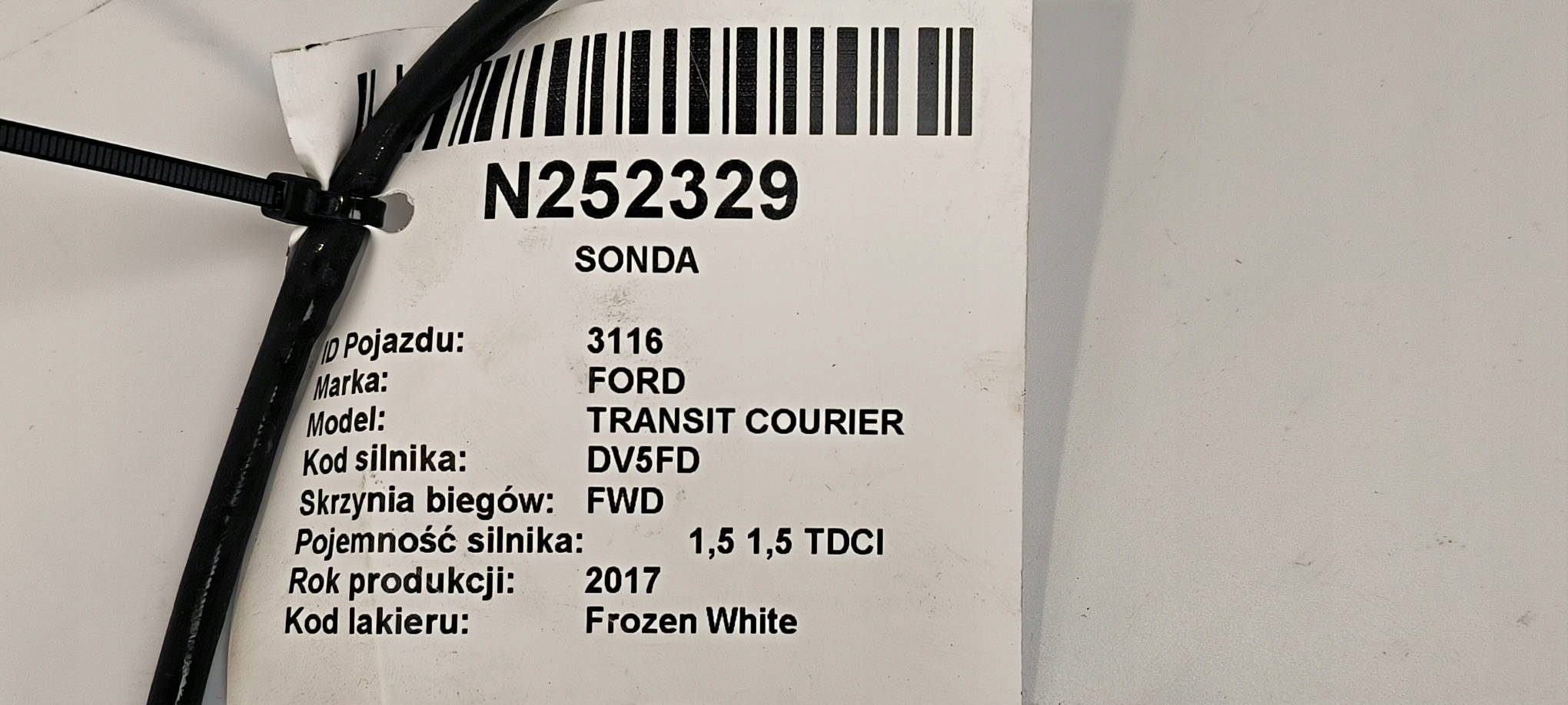 SONDA LAMBDA ES21398 FORD TRANSIT COURIER