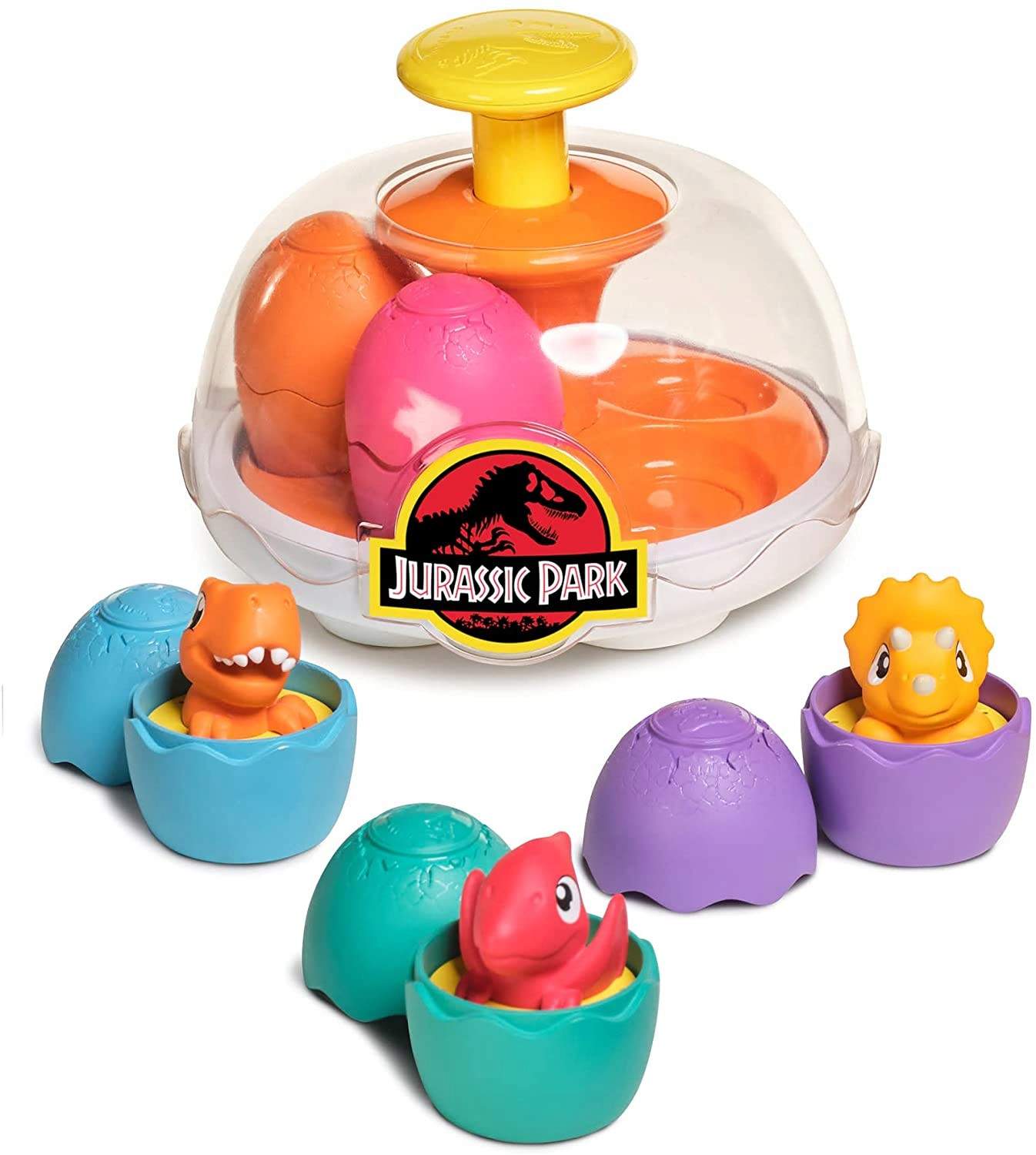 Dziecięca Zabawka edukacyjna Karuzela Z Jajkami kolorowa Jurassic World