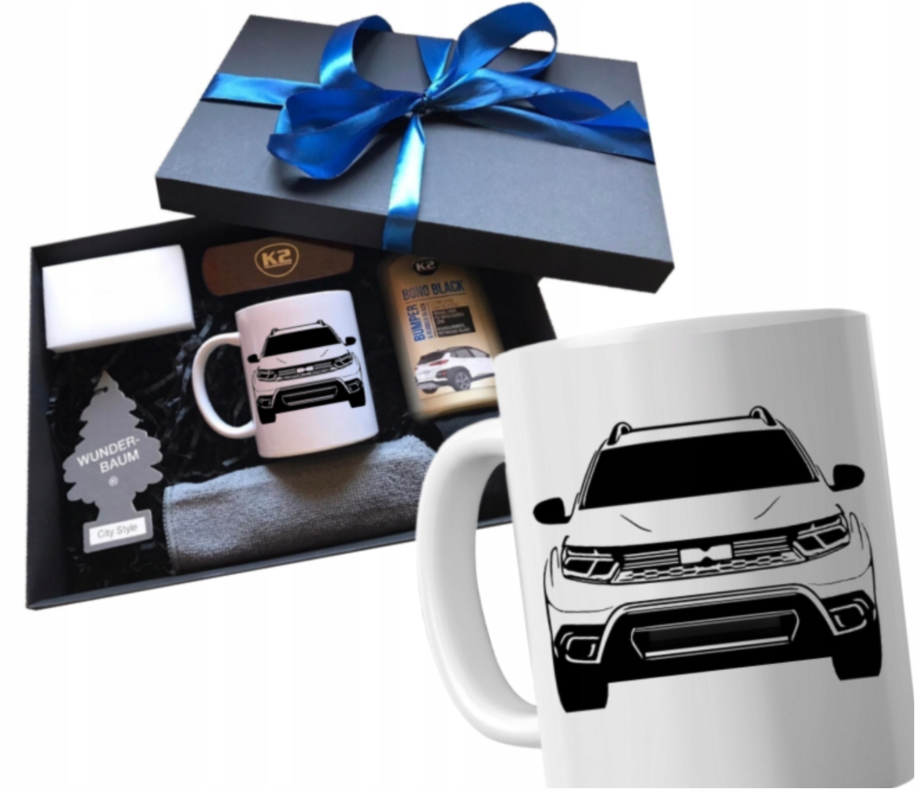 Dárková sada: hrnek dárek pro řidiče auta Dacia, dárek do auta