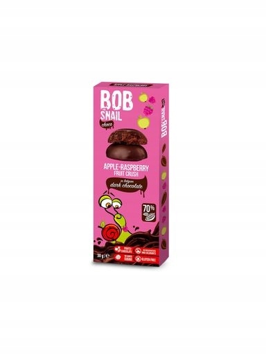 Levně 5 x Bob Snail Svačinka v tmavé čokoládě 30 g