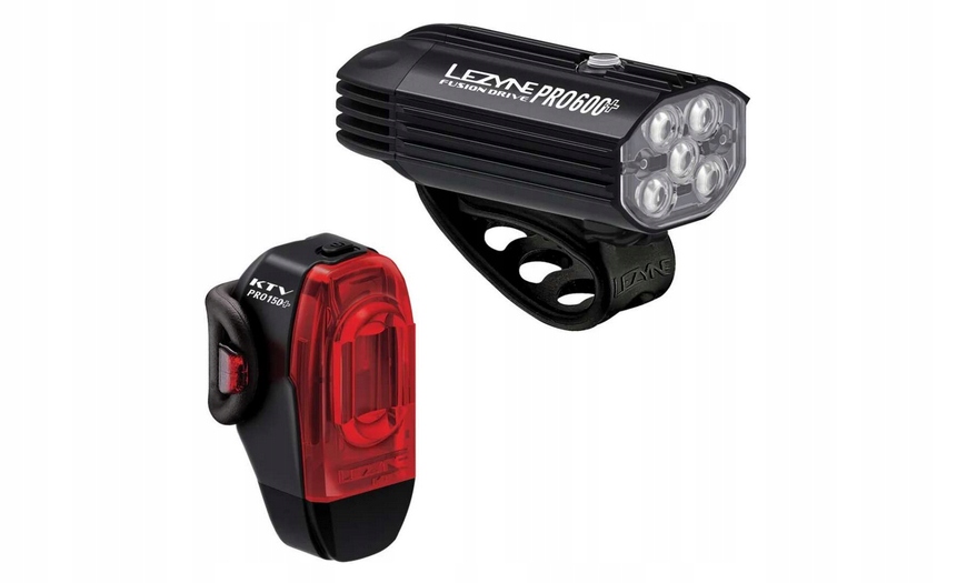 Zestaw lampek Lezyne Led Fusion Drive Pro 600+ Ktv Drive Pro+