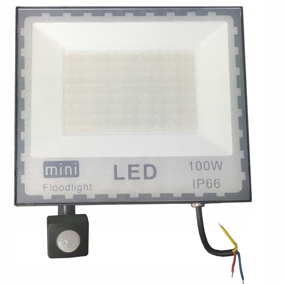 HALOGEN NAŚWIETLACZ LED LAMPA 100W CZUJNIK RUCHU Jasność 10000 lm