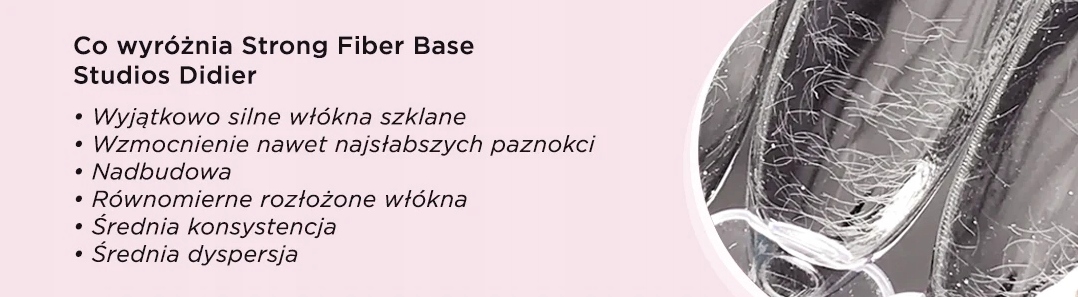 ZESTAW 2x8ML DIDIER LAB BAZA STRONG FIBER DO LAKIERÓW HYBRYDOWYCH Marka Didier Lab