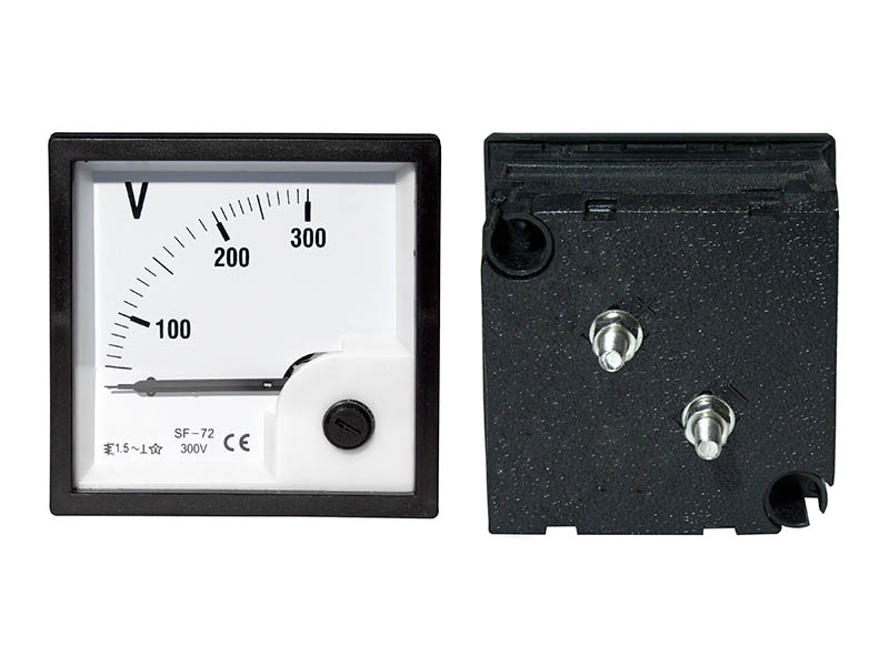 W300VAC Woltomierz 300V kwadrat duży analogowy