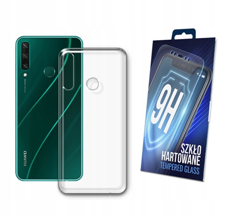 

Etui Przezroczyste + Szkło do Huawei Y6P Pokrowiec