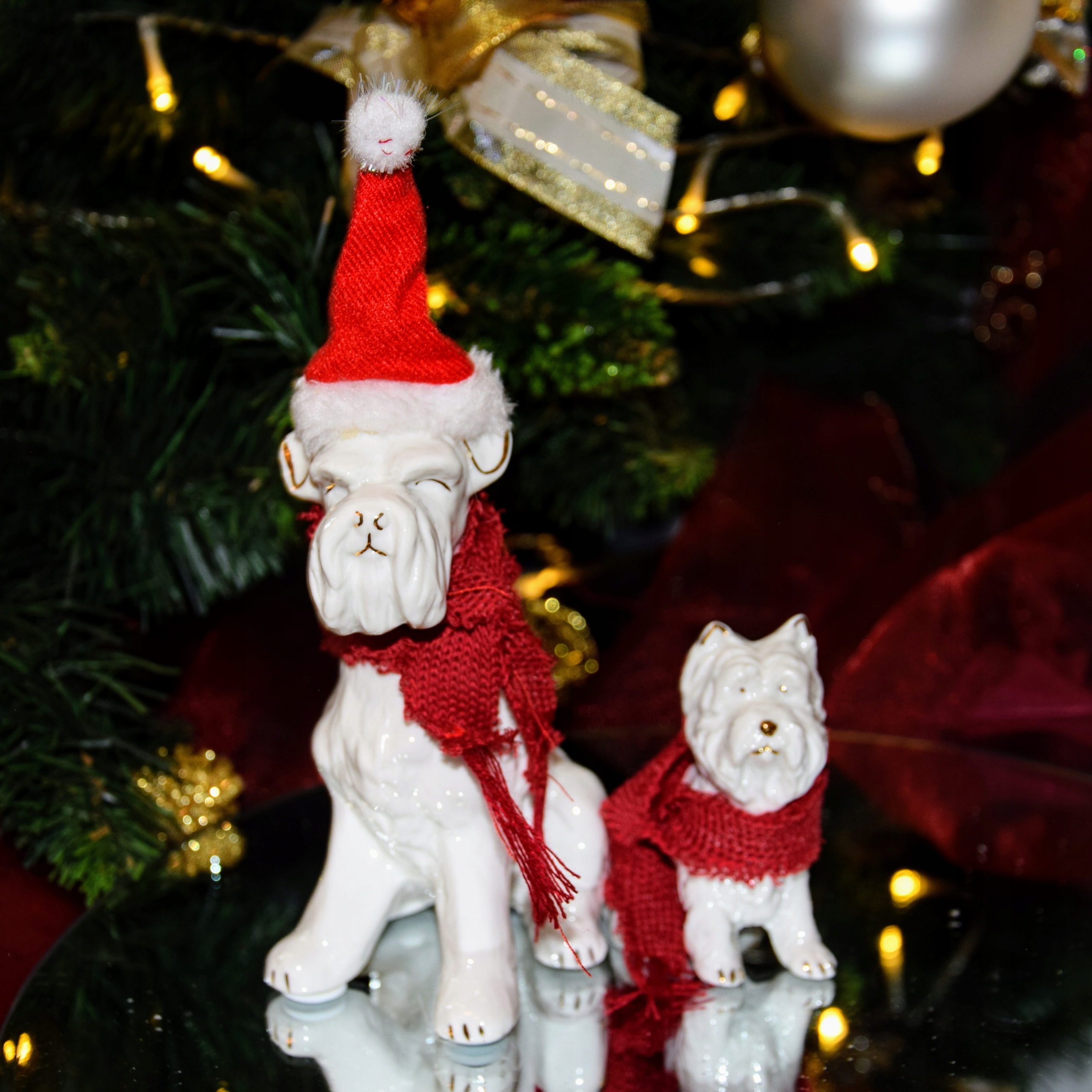 PORCELANOWY PIESEK TERIER 20X11,5X7 OZDOBA PREZENT Szerokość produktu 11.5 cm