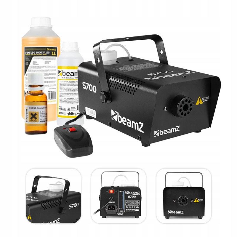 

Wytwornica dymu dymiarka 700W BeamZ pilot+ płyny