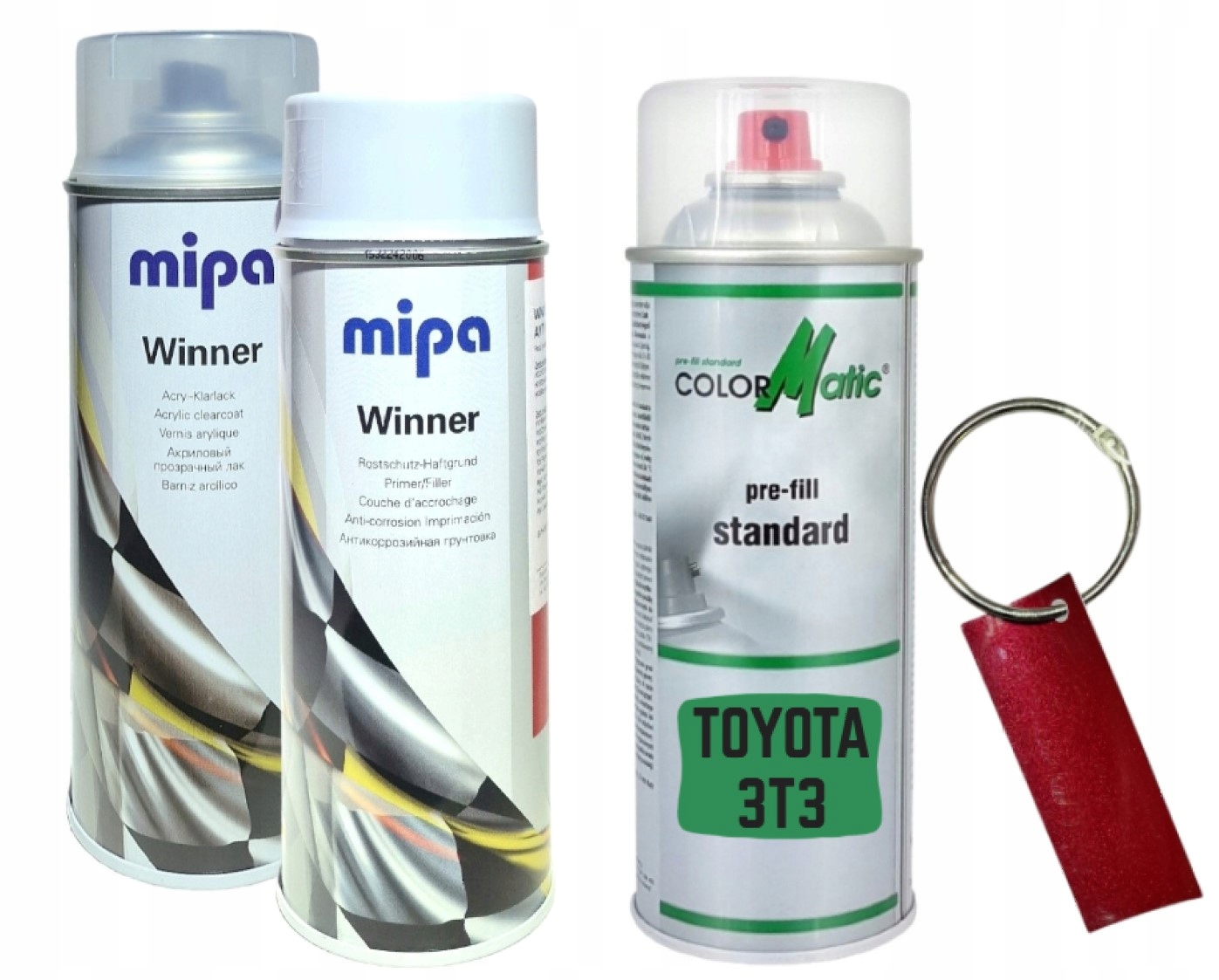 Zestaw Lakier Samochodowy Spray Toyota 3T3