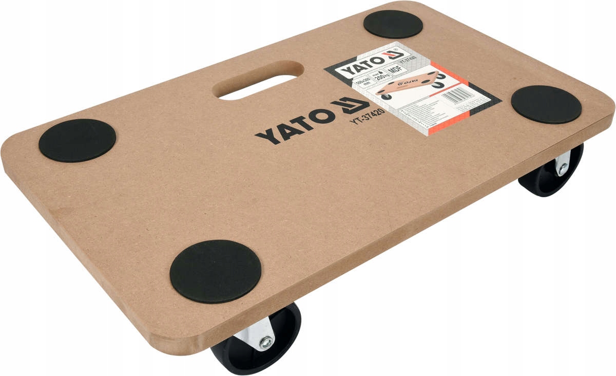 WÓZEK PLATFORMOWY PLATFORMA TRANSPORTOWA NA KÓŁKACH 200kg 50x30cm YATO
