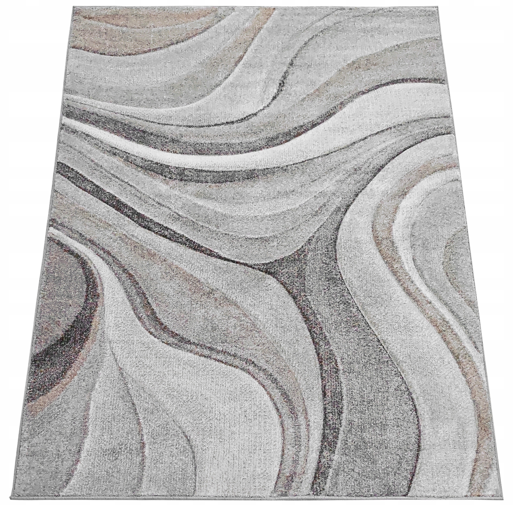 Koberec 120x180 Moderná Šedá Do Obývačky Módny