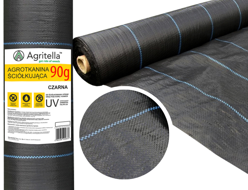 

Gruba Agrotkanina ogrodowa Czarna 1,1x50m 90g mata