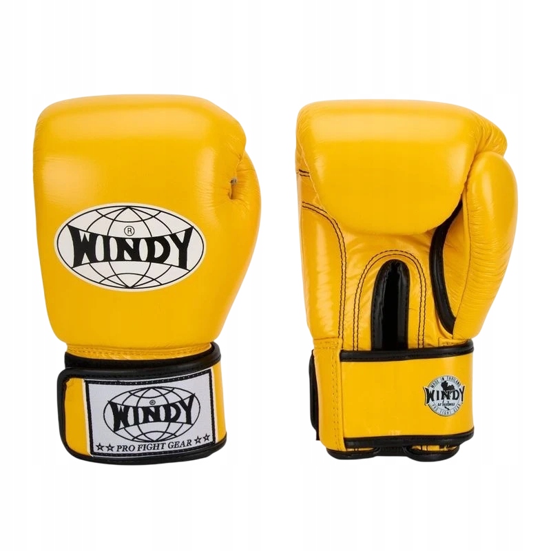 boxerské rukavice windy classic genuine leather 10OZ Žluté