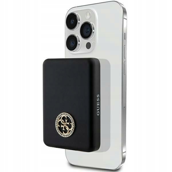 Guess Indukční powerbanka 5WGUPBM3AL4DMK 3000mAh černá/černá MagSafe 4G S