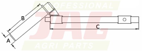 Upevňovací čep, délka 145 mm 20013114 JAG98-0180