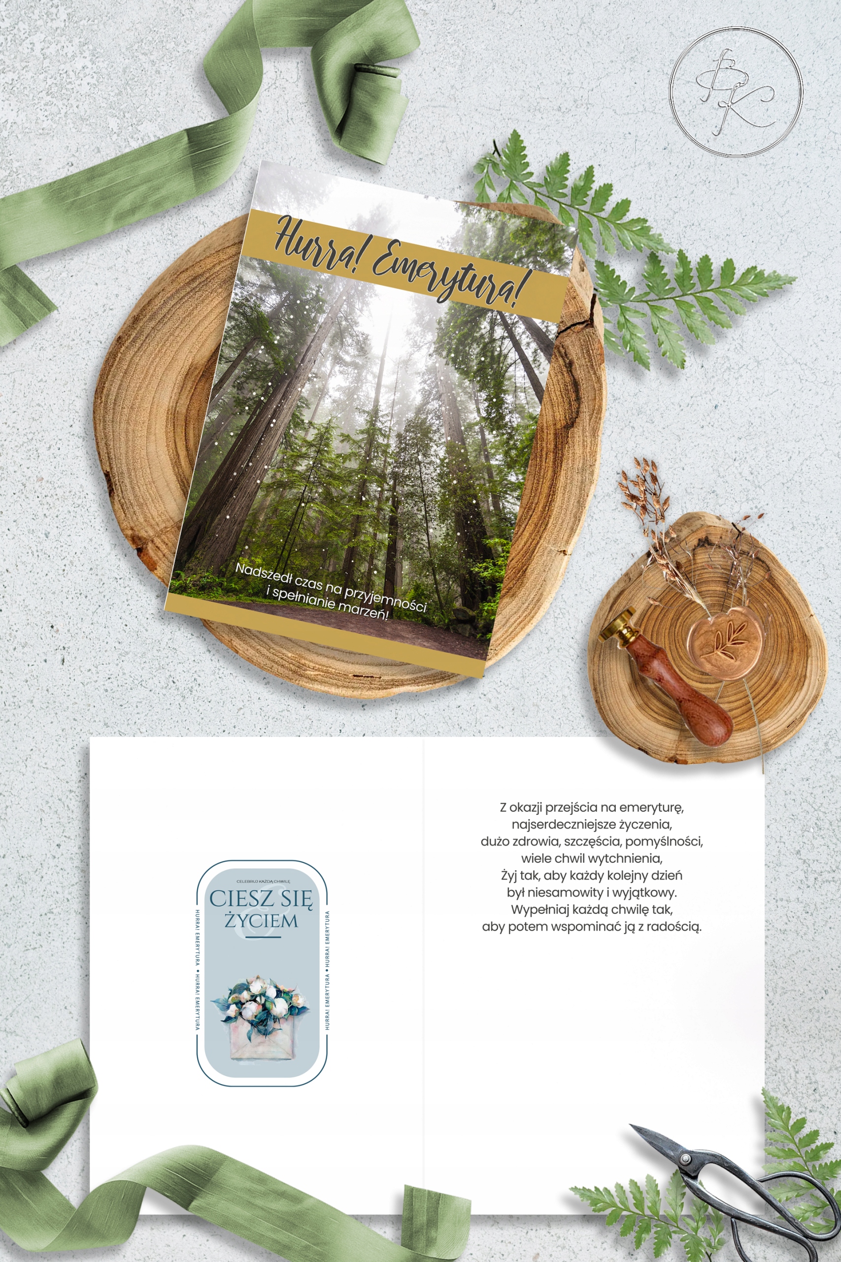 Emerytura Kartka XXL duża Pamiątka