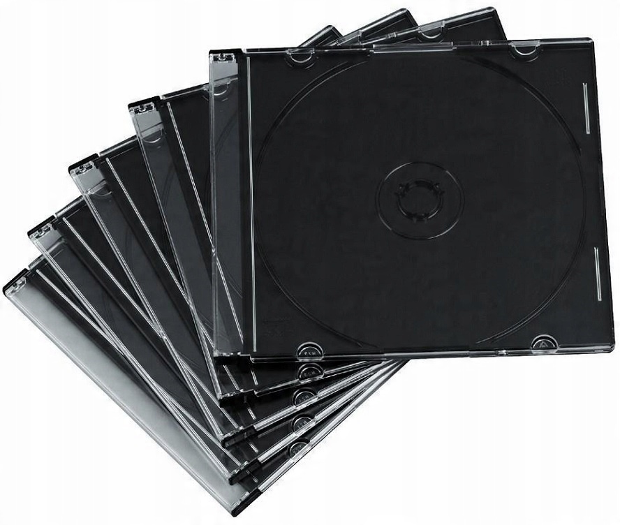 

Pudełko slim na płytę CD/DVD plastikowe x 10 szt