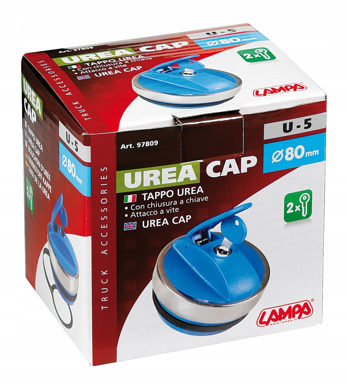 Korek wlewu U-5 80 mm AdBlue BAGNETOWY Typ silnika Diesel