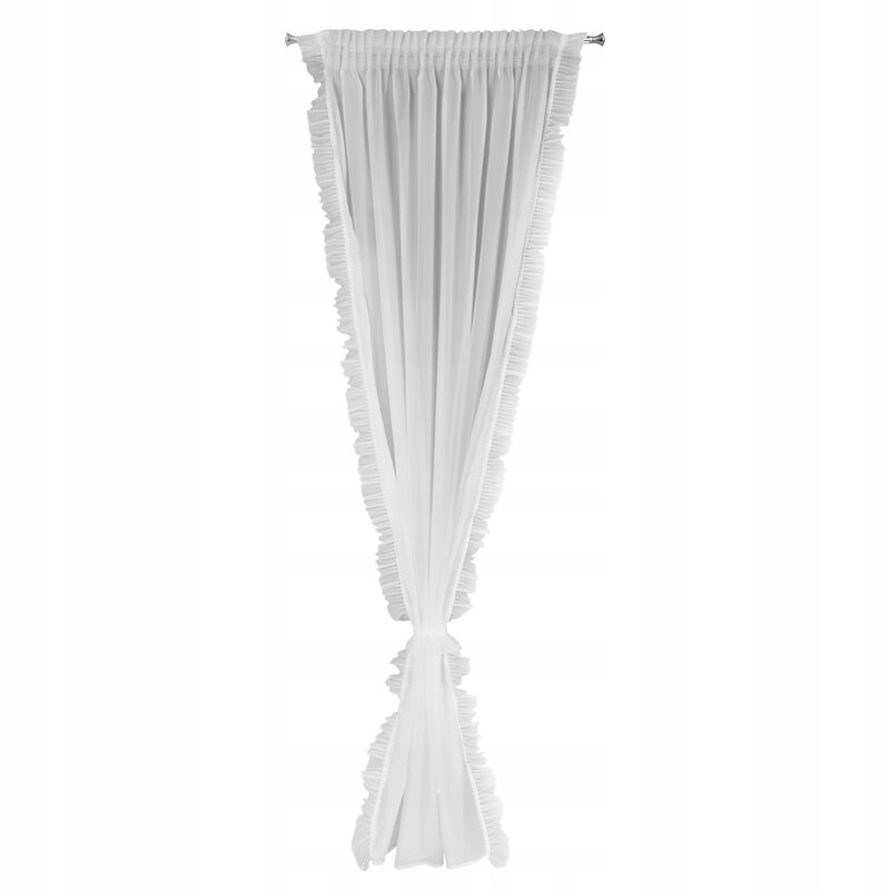 Hotová záclona 140x270 Karen na pásku bílá