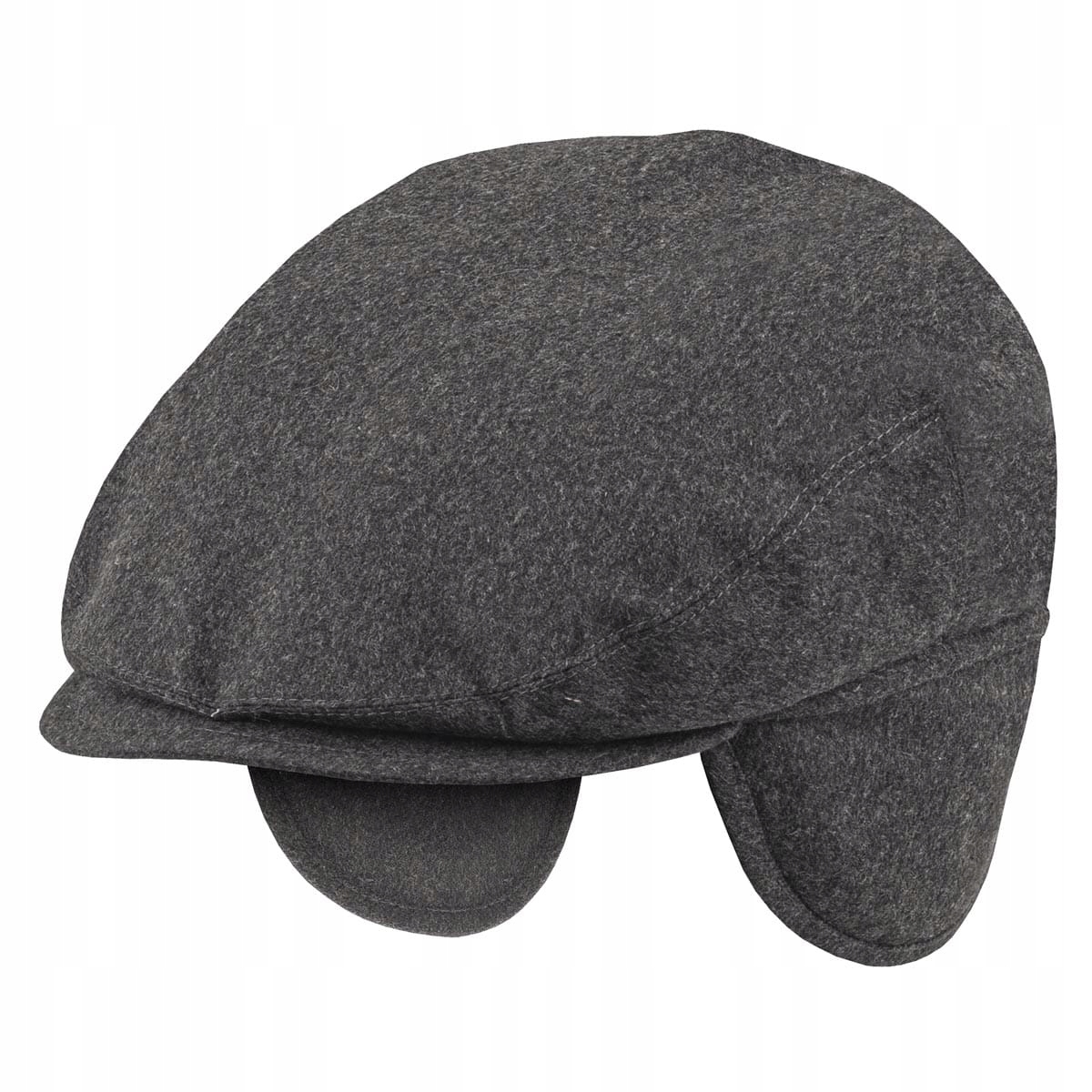 Vlněný kabátek s náušníky Hariss Tweed cyklistická bunda melanžově šedá