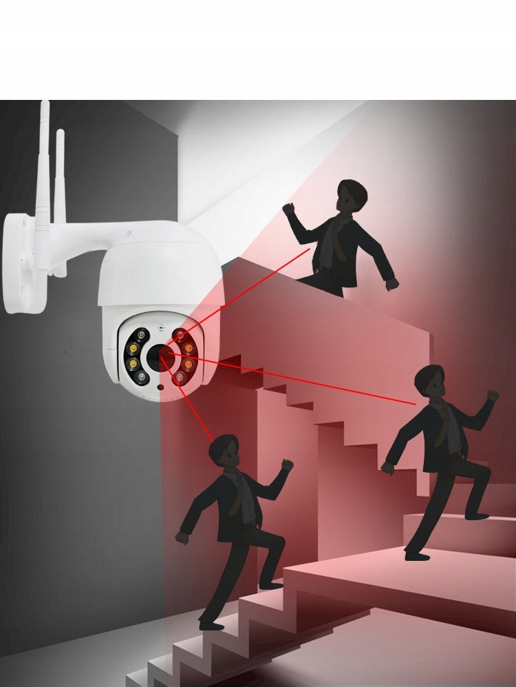 KAMERA OBROTOWA ZEWNĘTRZNA WIFI 4K 8MP UHD HD Technologia IP