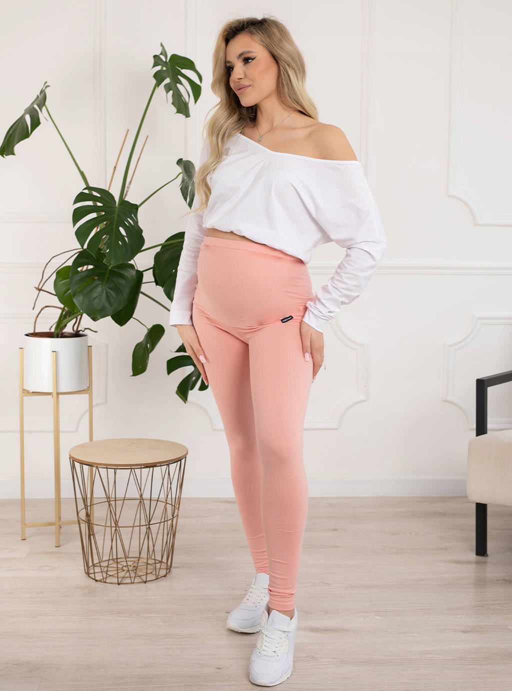 LEGGINSY CIĄŻOWE BAWEŁNIANE DŁUGIE GETRY PANEL LEGINSY 6XL Rozmiar 6XL