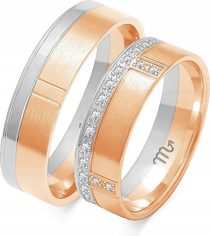 svatba prsteny z růžového zlata 585 r 23 24 25 elegantní gravírování kolekce