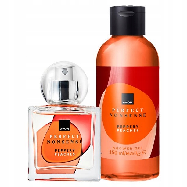 Perfect Nonsense Peppery Peaches zestaw perfumy żel pod prysznic