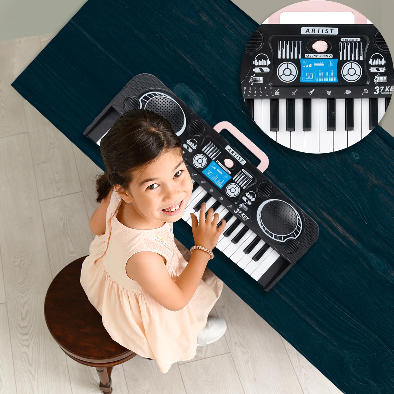 Piano pour Enfants - Instrument de Musique électronique avec 37 Tou