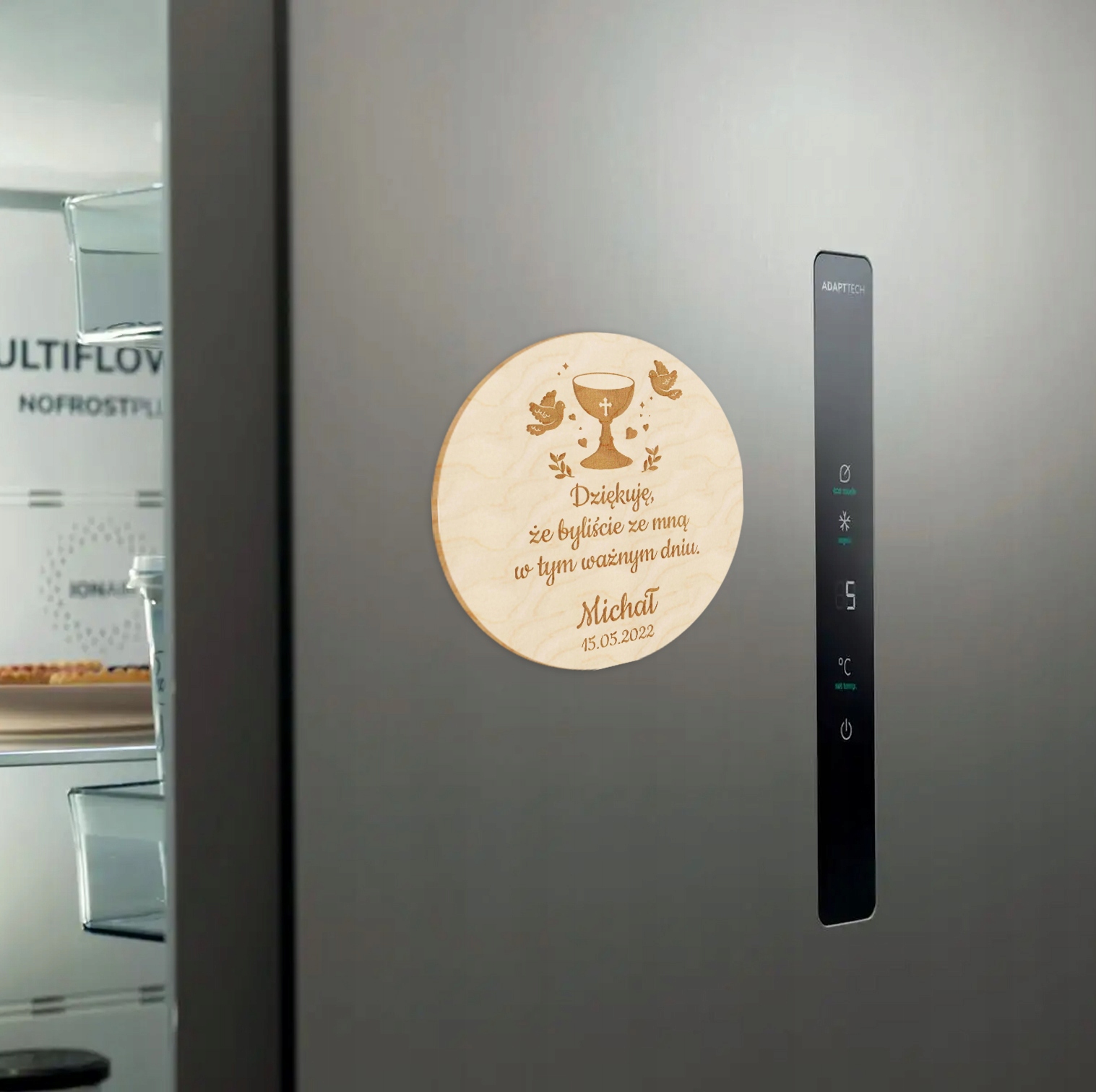 10x PODZIĘKOWANIA MAGNES KOMUNIA CHRZEST GRAWER Y2 Rodzaj inny