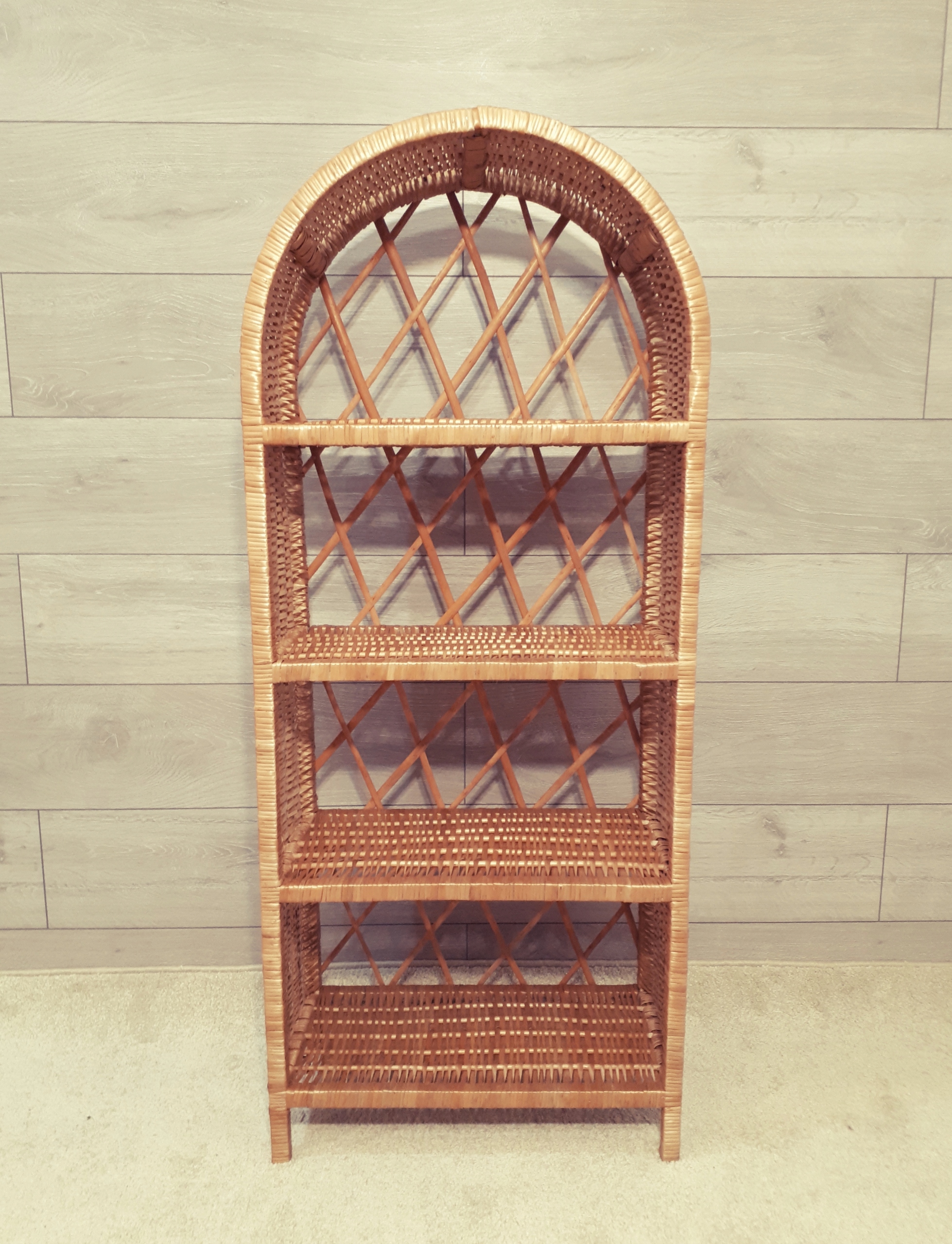 SZAFKA WIKLINOWA -PIĘKNA PÓŁOKRĄGŁA ETAŻERKA PÓŁKA Kolekcja Meble wiklinowe