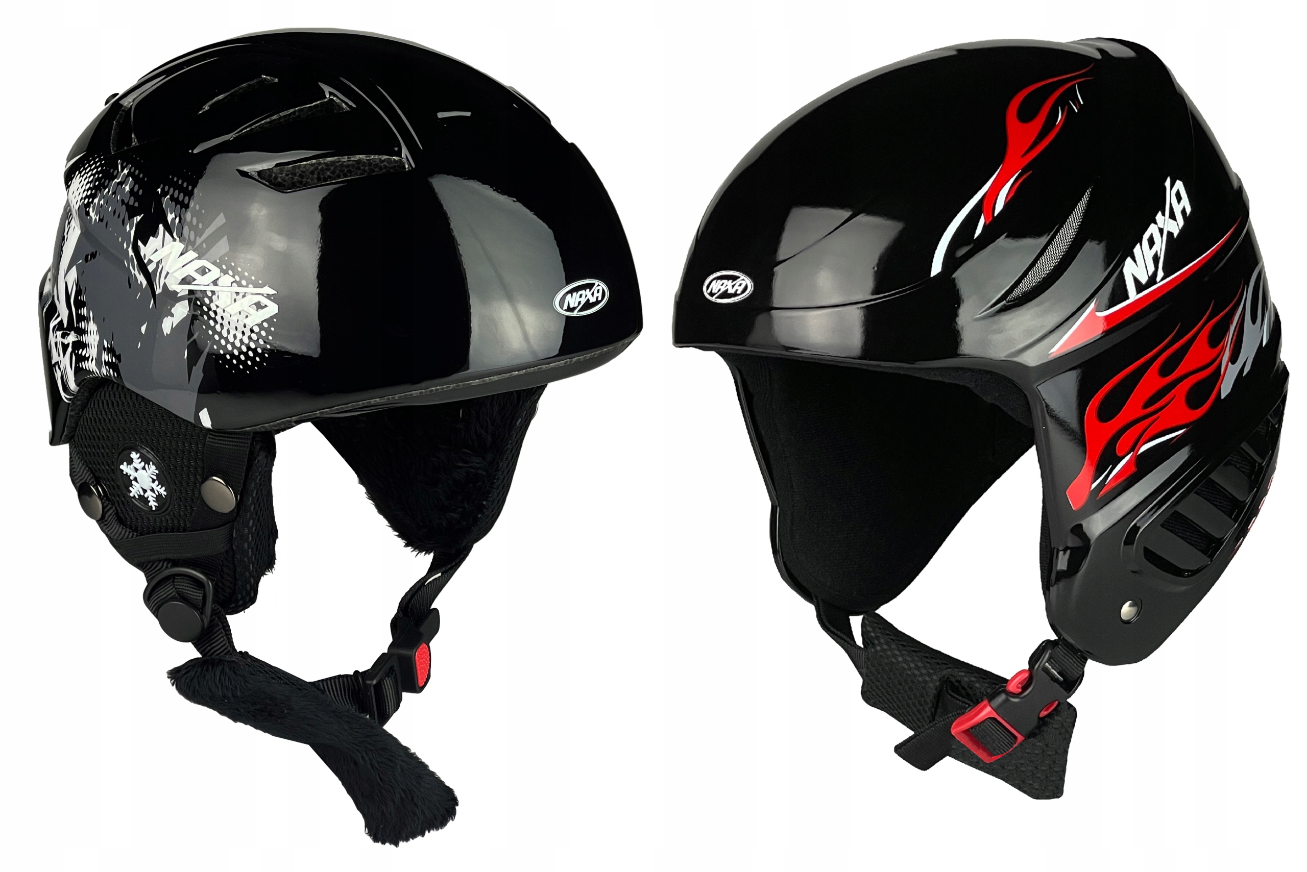 Zestaw! 2x Kask Narciarski Naxa SK4+SK13 Tech Inmould Regulowany Rozmiar