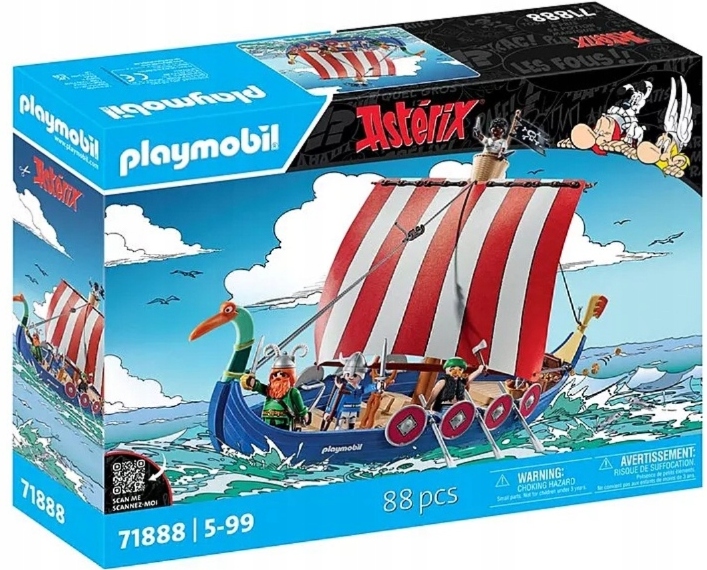 Playmobil 71888 Asterix Statek piracki łódź Wikingów Wiking