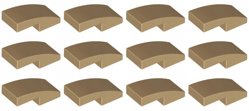 

Lego 11477 Skos 2x1 piaskowy ciemny (4g) 12 szt.