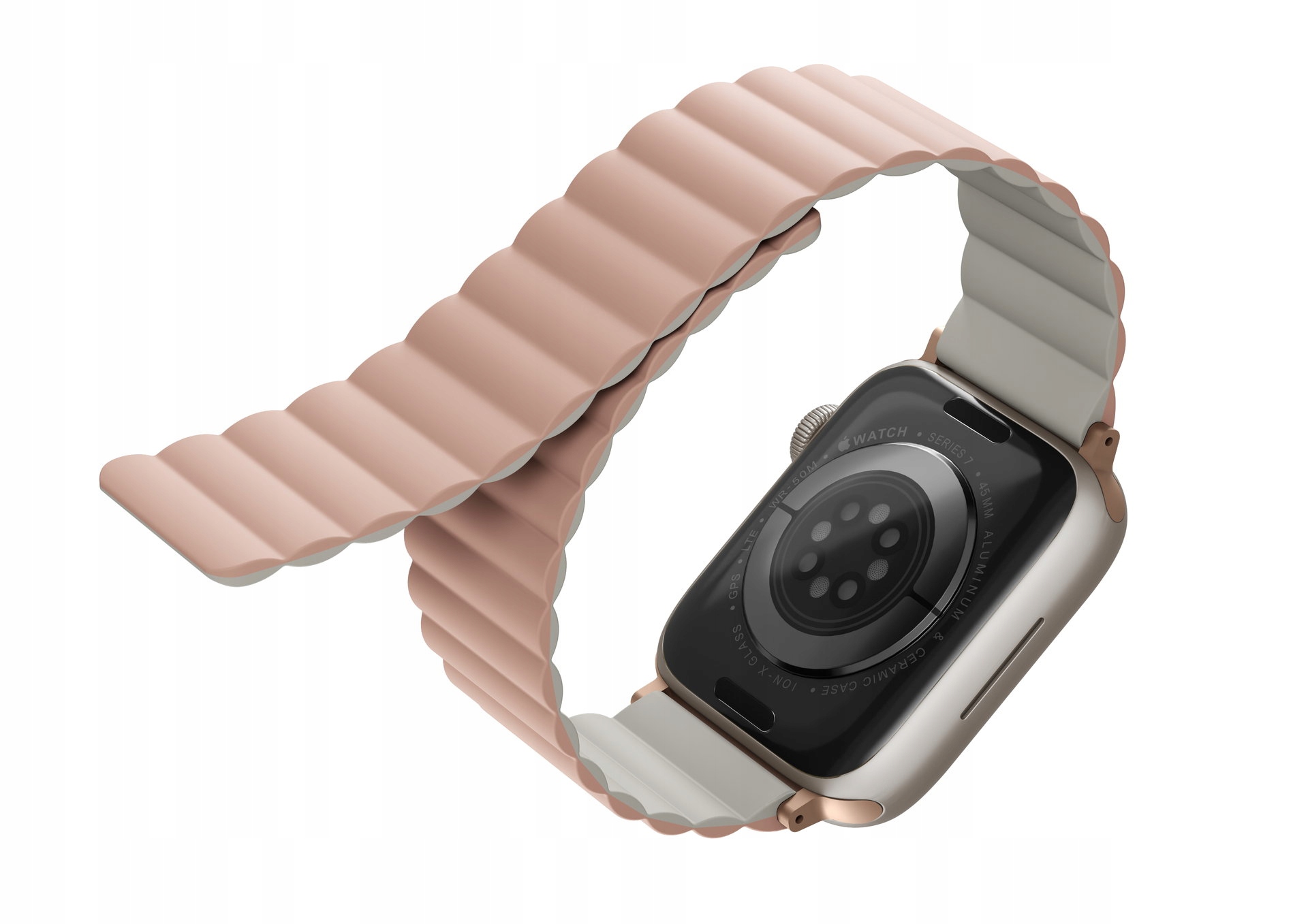 Uniq Revix Reversible Magnetic řemínek pro Apple Watch 41/40/38MM růžový