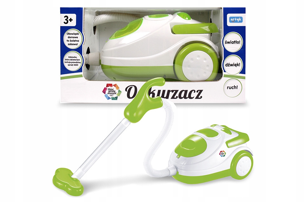 ODKURZACZ ZABAWKOWY SPRZĘTY Domowe DLA NAJMŁODSZYCH Realistyczny FAJNY