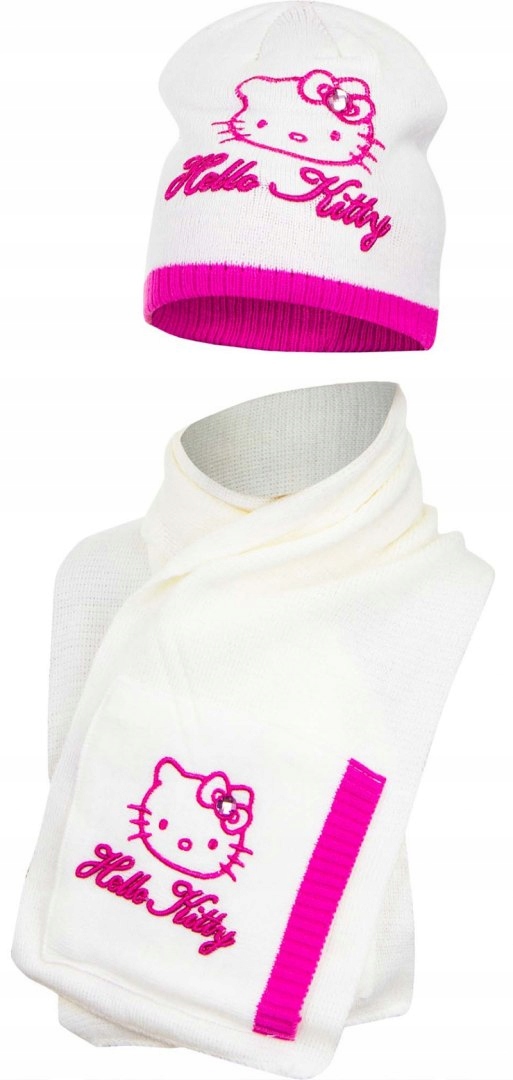 

Hello Kitty Czapka Zimowa Szalik Komplet Licencja