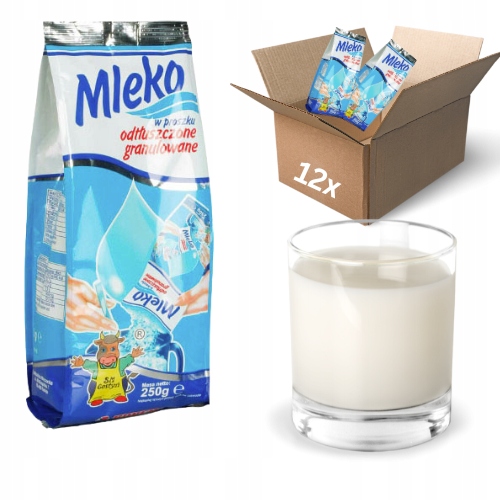 Levně 12 x Sušené mléko 250 g Sm Gostyń