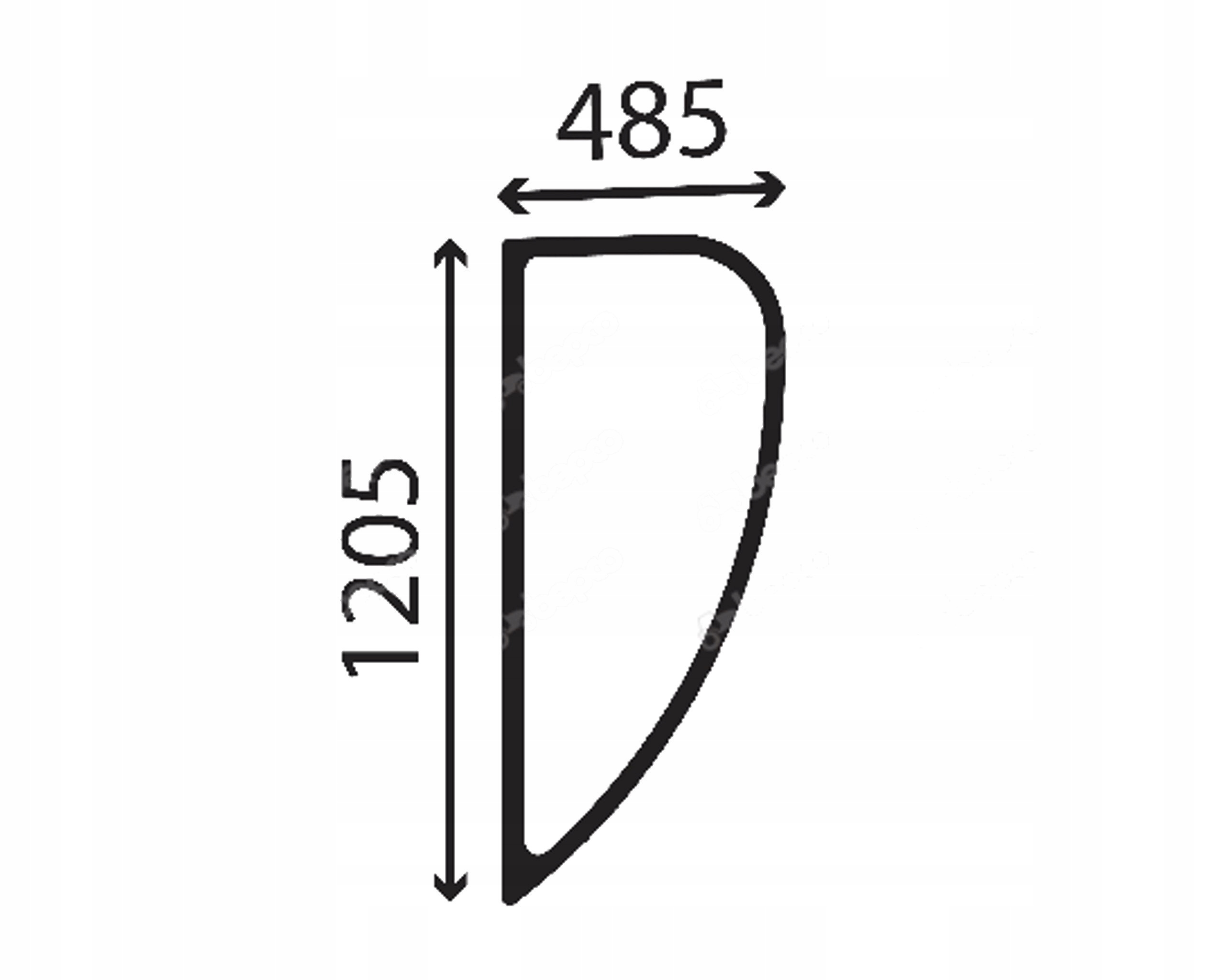 sklo Wacker Neuson boční levé 1000112044