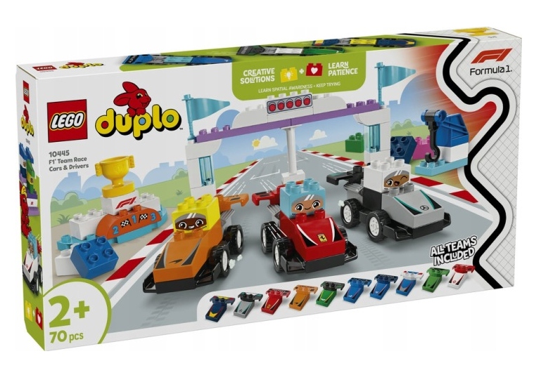 Lego 10445 Duplo Bolidy A Řidiče F1