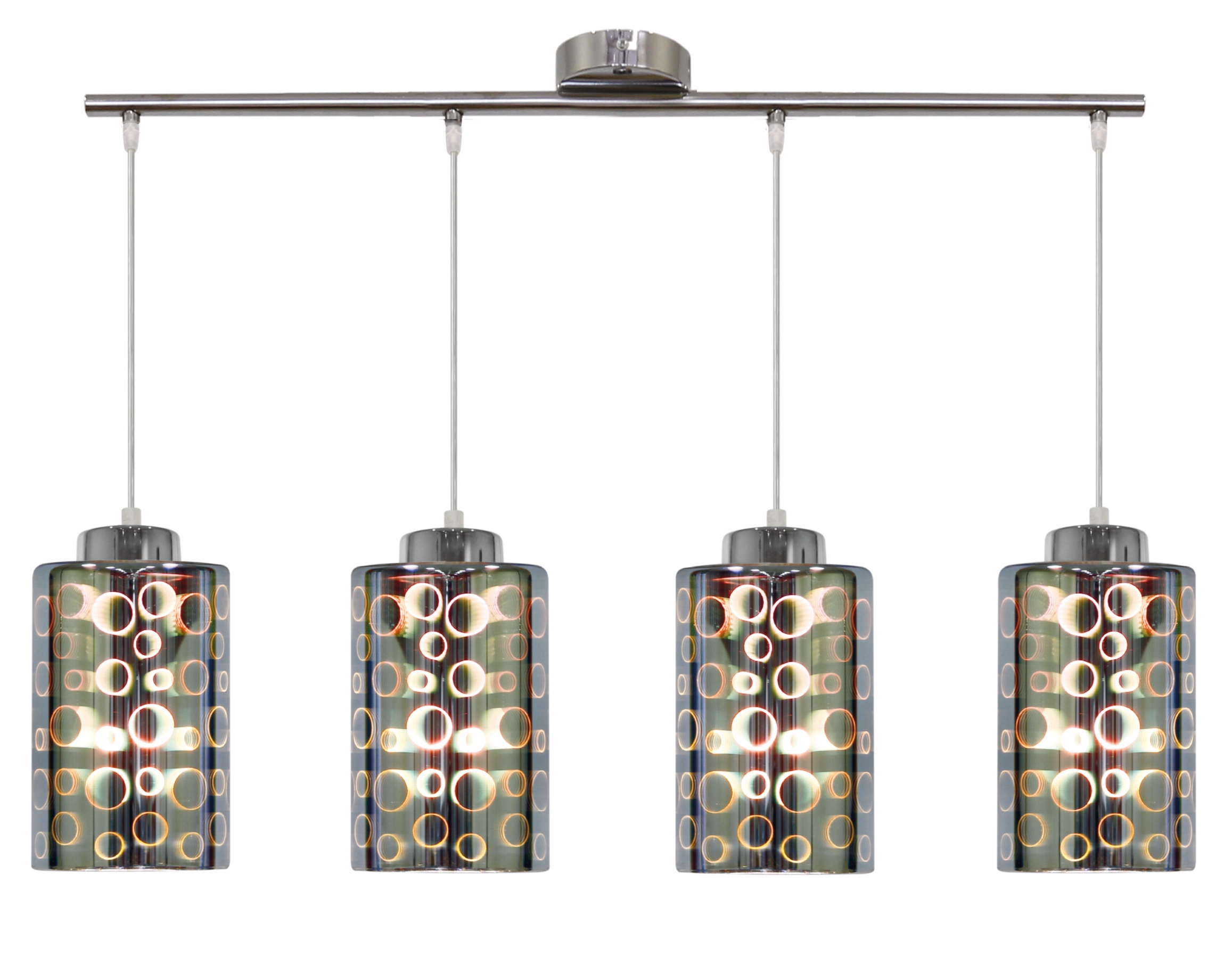 Závěsná lampa chrom 4X40W E27 Nocturno Candellux