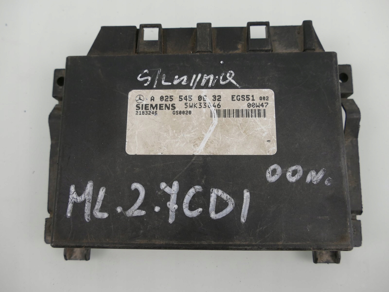 MERCEDES ML W163 2.7 CDI control unit gearboxes module