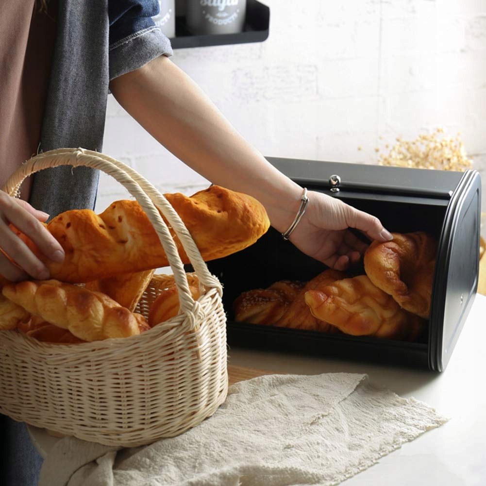 Chlebak i 3 pojemniki chlebak pojemnik na pieczywo Materiał stal